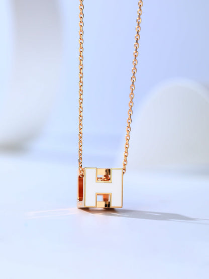 [Echo ]H CAGE PINK GOLD NECKLACE