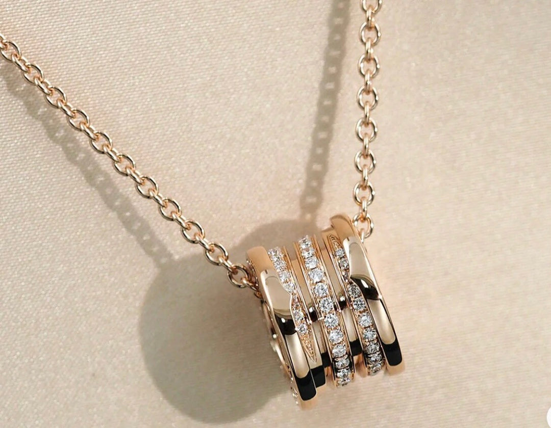 [Echo ]ZERO 1 PINK GOLD DIAMOND NECKLACE