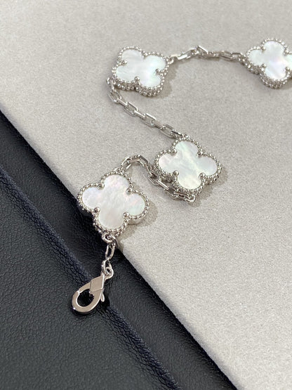 [Echo]CLOVER SILVER MOP 5 MOTIF BRACELET