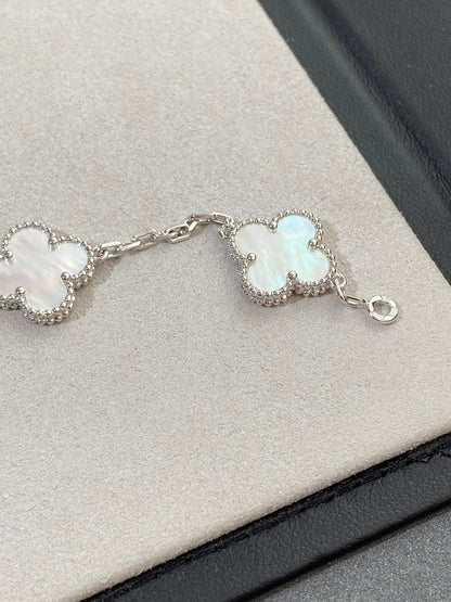 [Echo]CLOVER SILVER MOP 5 MOTIF BRACELET