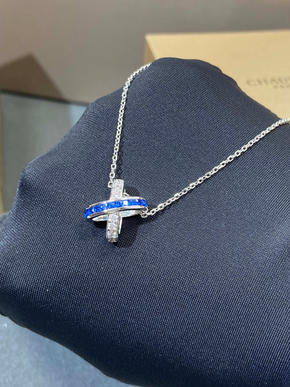 [Echo ]LIENS DIAMOND SILVER NECKLACE