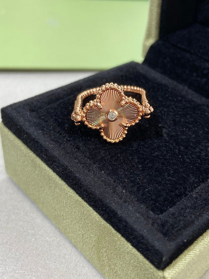 [Echo ]CLOVER RIVERSIBLE ROSE GOLD RING