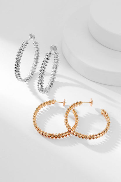 [Echo ]CLASH HOOP EARRINGS