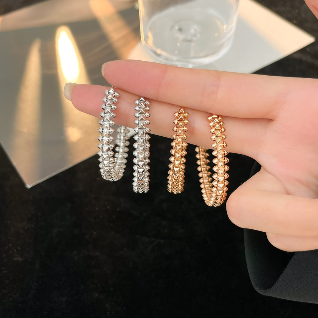 [Echo ]CLASH HOOP EARRINGS