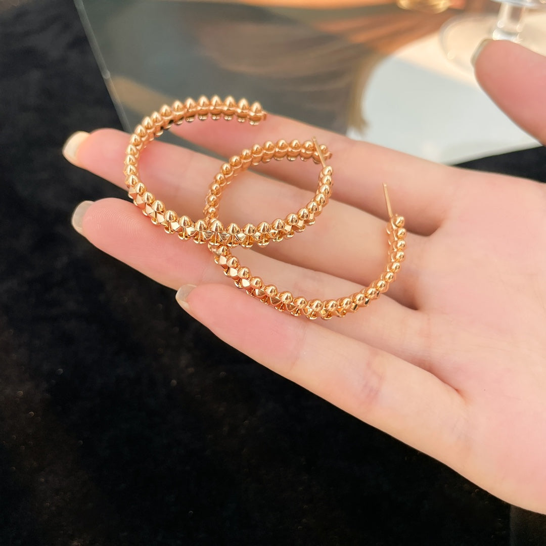 [Echo ]CLASH HOOP EARRINGS