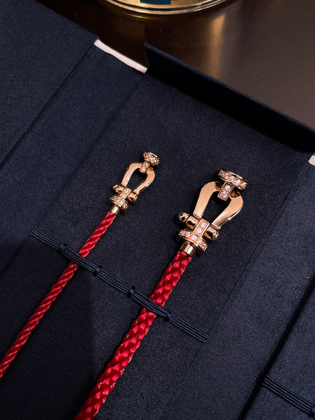 [Echo ]FORCE 10 HALF DIAMOND PINK GOLD RED CORDERI LARGE AND MEDIUM MODEL