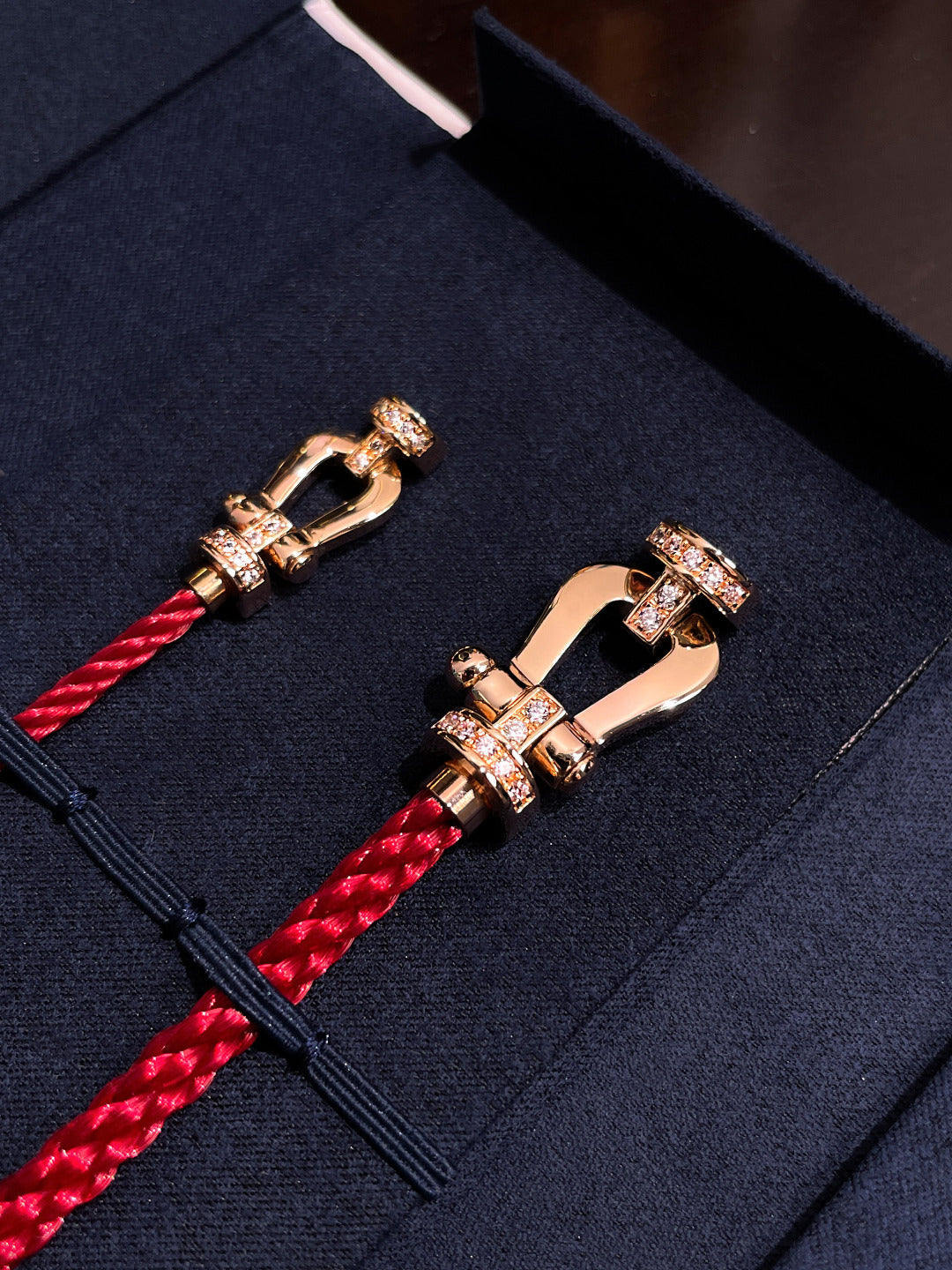 [Echo ]FORCE 10 HALF DIAMOND PINK GOLD RED CORDERI LARGE AND MEDIUM MODEL