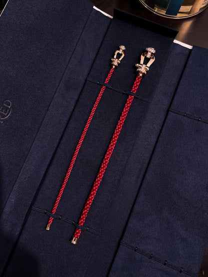 [Echo ]FORCE 10 HALF DIAMOND PINK GOLD RED CORDERI LARGE AND MEDIUM MODEL