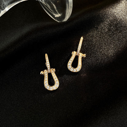 [Echo ]FORCE 10 FULL DIAMOND DROP EARRINGS MEDIUM MODEL