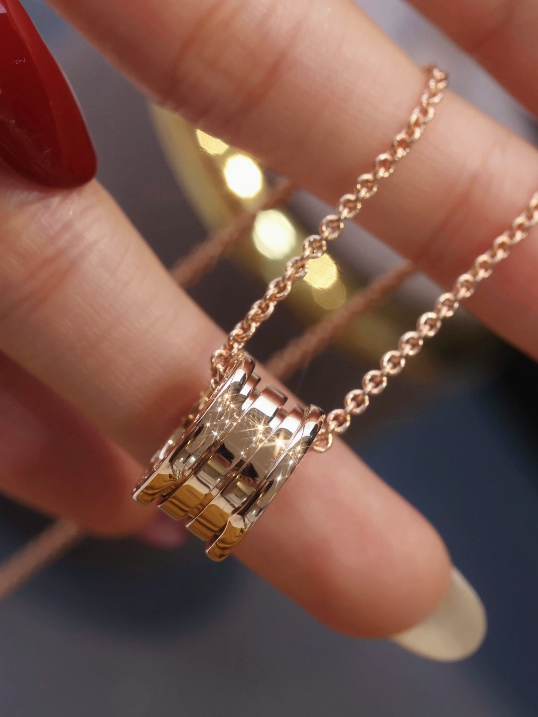 [Echo ]ZERO 1 PINK GOLD NECKLACE