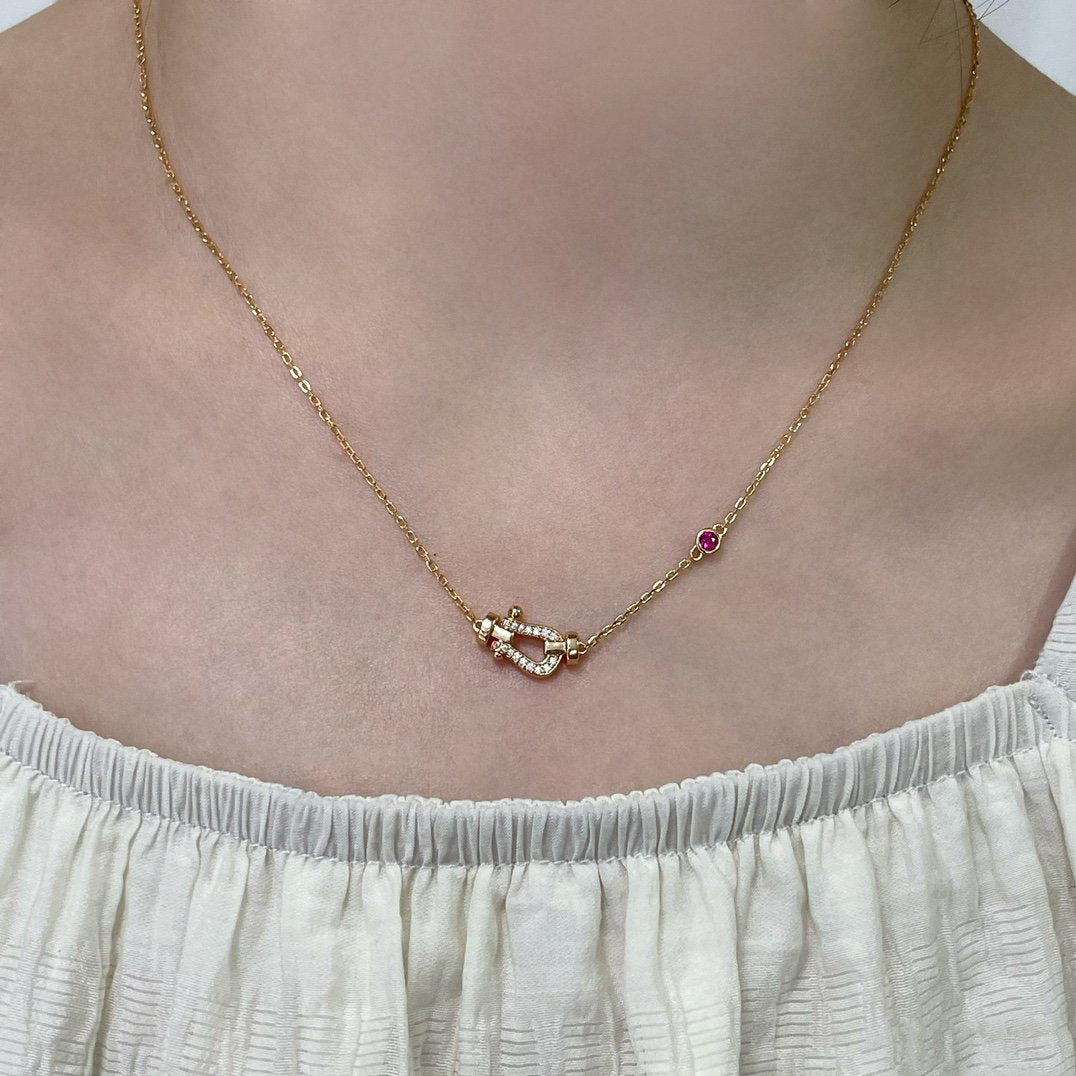 [Echo ]FORCE 10 DIAMOND PINK GOLD NECKLACE
