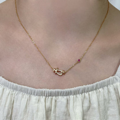 [Echo ]FORCE 10 DIAMOND PINK GOLD NECKLACE