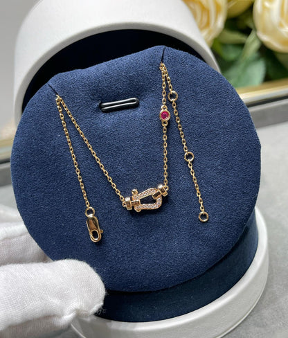 [Echo ]FORCE 10 DIAMOND PINK GOLD NECKLACE