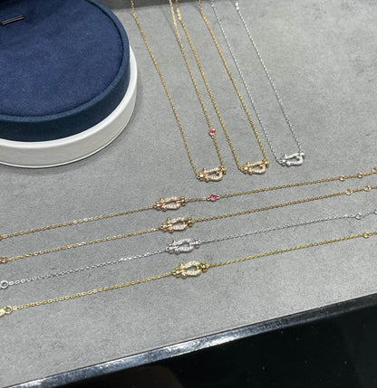 [Echo ]FORCE 10 DIAMOND PINK GOLD NECKLACE