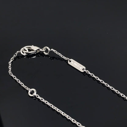 [Echo ]CLOVER PIETERSITE SILVER LONG NECKLACE