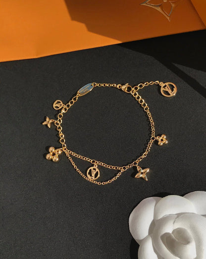 [Echo ]BLOOMING PINK GOLD MOP BRACELET