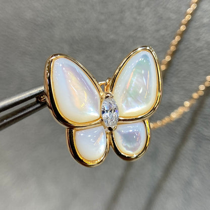 [Echo ]BUTTERFLY MOP DIAMOND NECKLACE