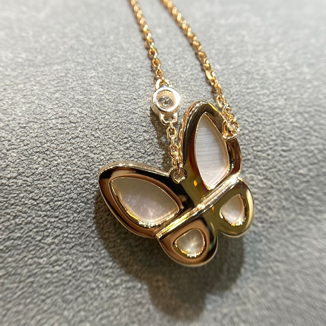 [Echo ]BUTTERFLY MOP DIAMOND NECKLACE