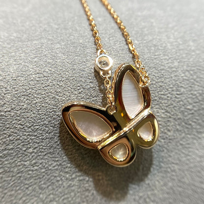 [Echo ]BUTTERFLY MOP DIAMOND NECKLACE