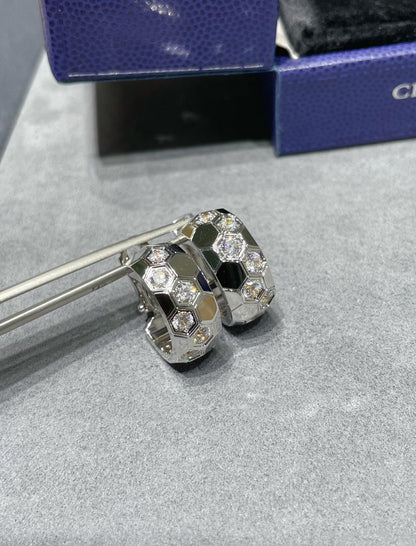 [Echo ]BEE LOVE DIAMOND HOOP EARRINGS