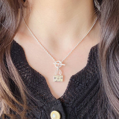 [Echo ]CONSTANCE PEDANT SILVER NECKLACE