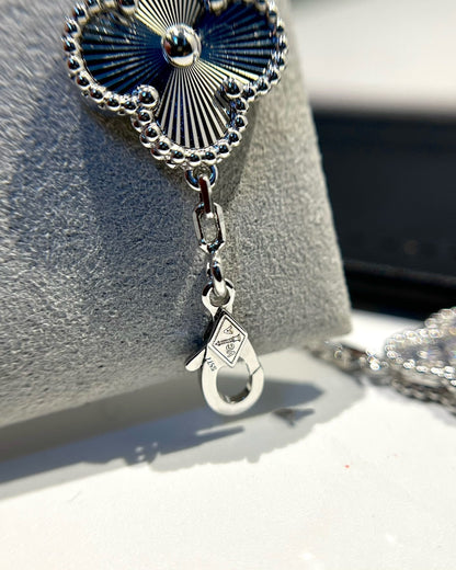[Echo]CLOVER 5 MOTIF SILVER DIAMOND BRACELET
