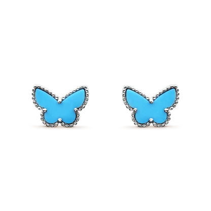 [Echo ]BUTTERFLY TURQUOISE EARRINGS SILVER
