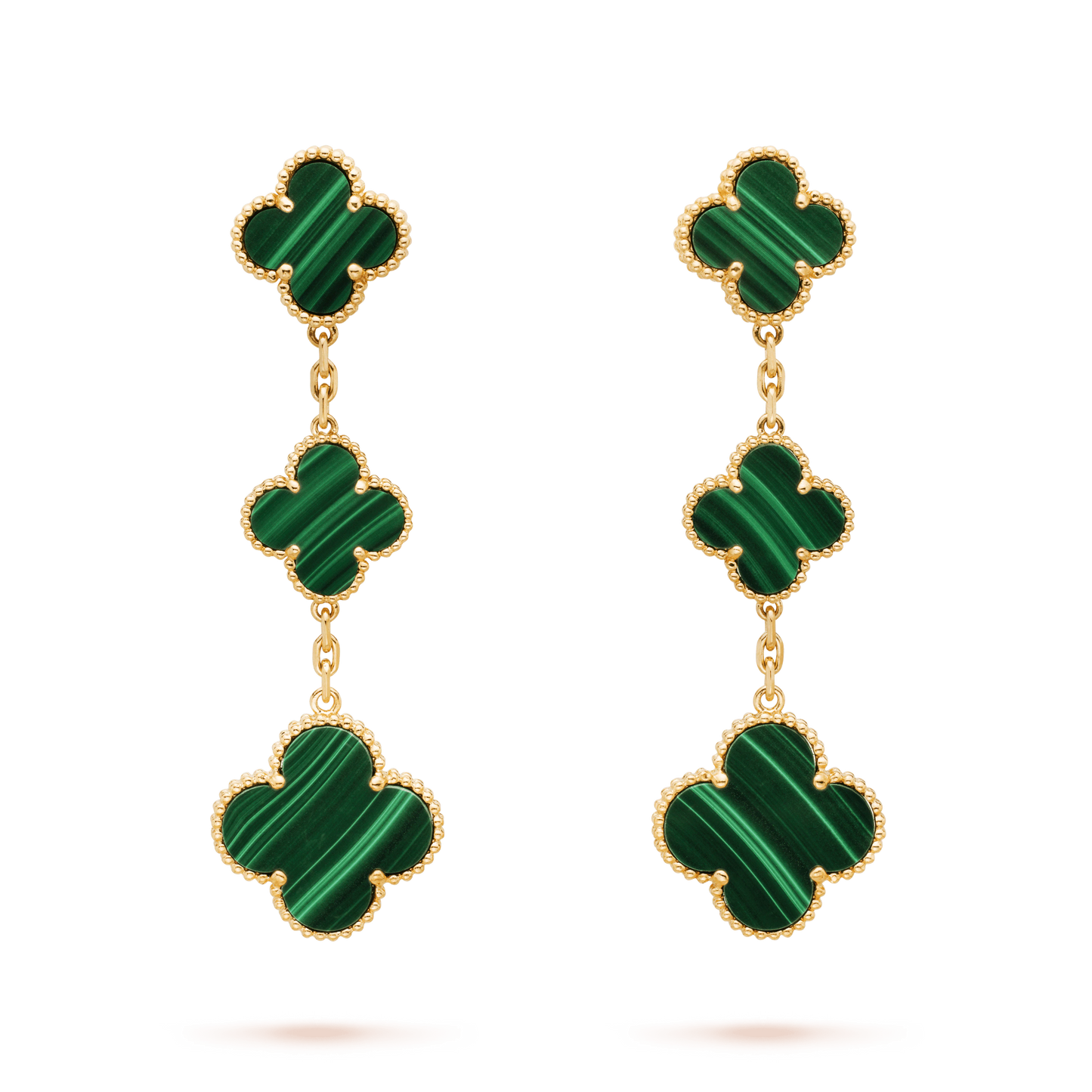 [Echo ]CLOVER MALACHITE 3 MOTIFS GOLD