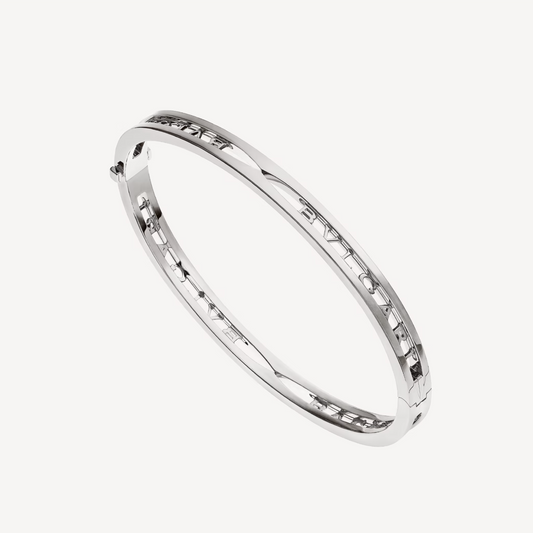 [Echo ]ZERO 1 SPIRAL LOGO SILVER BRACELET