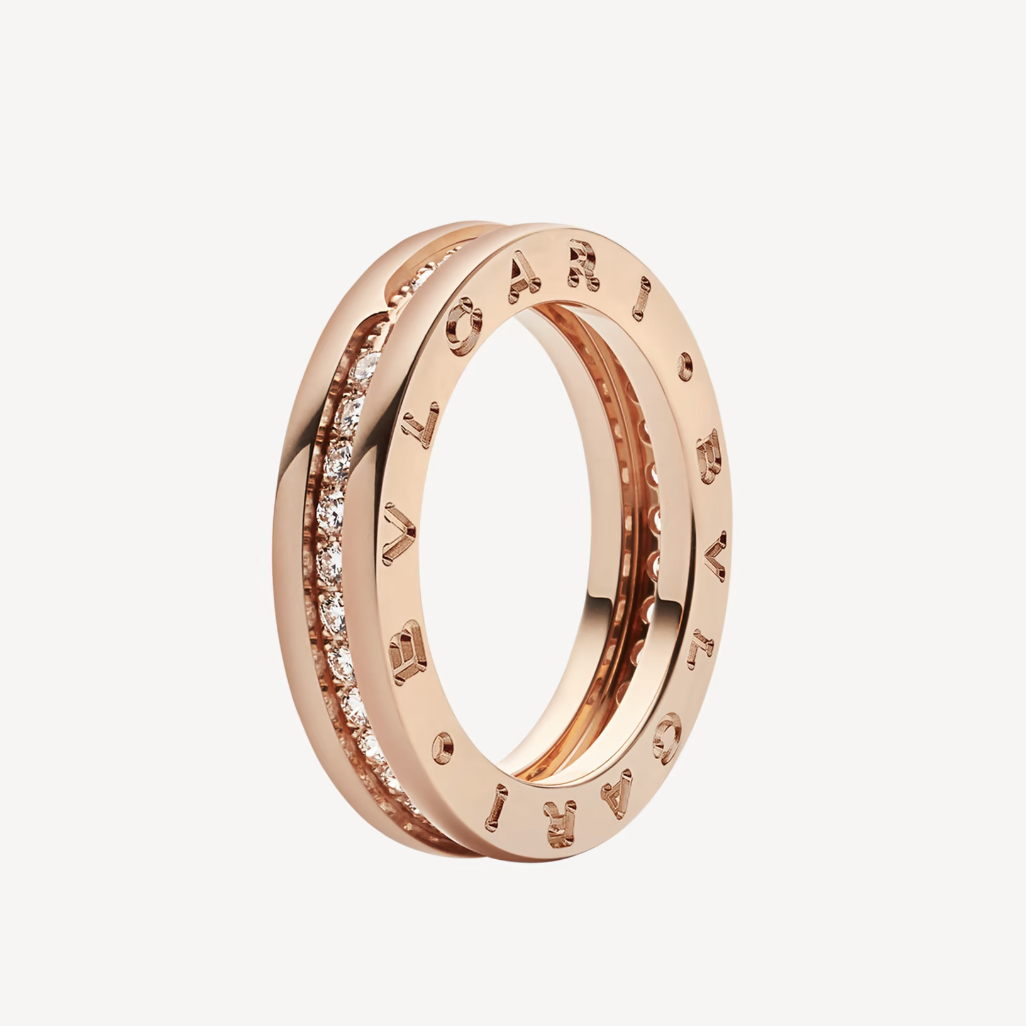 [Echo ]ZERO 1 ONE-BAND PAVED DIAMONDS ON THE SPIRAL RING