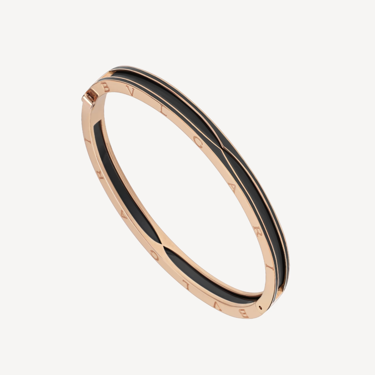 [Echo ]ZERO 1 PINK GOLD WITH MATTE BLACK CERAMIC BRACELET