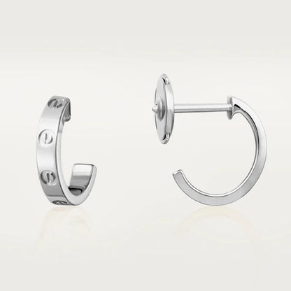[Echo ]LOVE EARRINGS 2.65MM SILVER