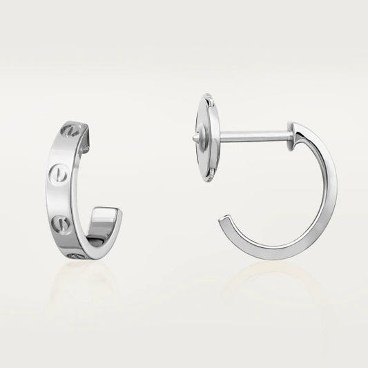 [Echo ]LOVE EARRINGS 2.65MM SILVER