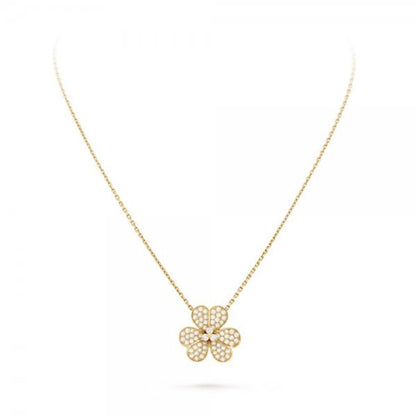 [Echo ]FLOWER DIAMOND NECKLACE