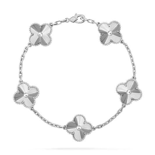 [Echo]CLOVER SILVER 5 MOTIFS BRACELET