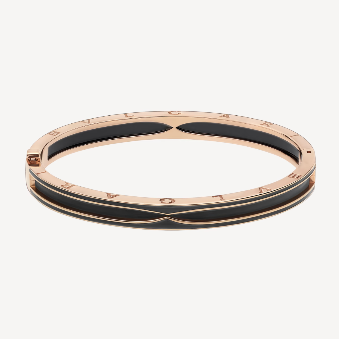 [Echo ]ZERO 1 PINK GOLD WITH MATTE BLACK CERAMIC BRACELET