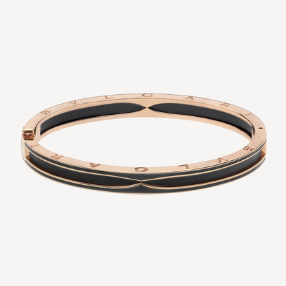 [Echo ]ZERO 1 PINK GOLD WITH MATTE BLACK CERAMIC BRACELET