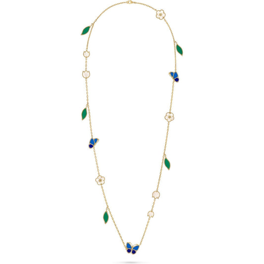 [ECHO]LUCKY SPRING BUTTERFLY 15 FLOWER NECKLACE