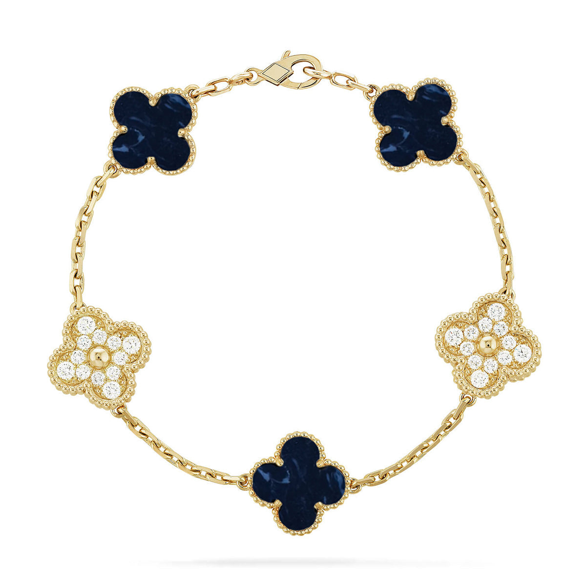[ECHO ]CLOVER 5 MOTIF PIETERSITE BRACELET COLLECTION