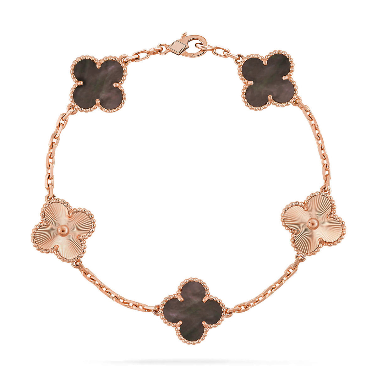 [ECHO ] CLOVER 5 MOTIF GRAY MOP BRACELET COLLECTION