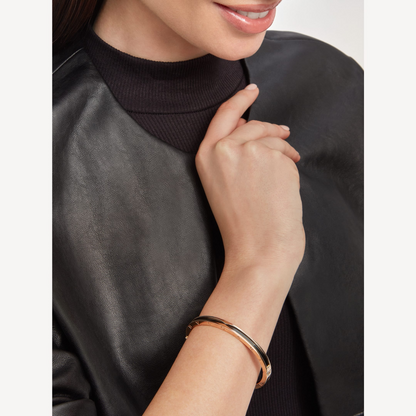 [Echo ]ZERO 1 PINK GOLD WITH BLACK CERAMIC BRACELET