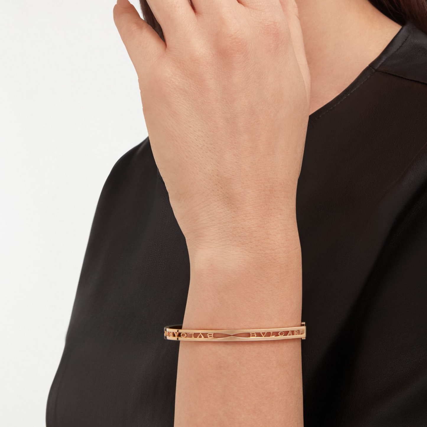 [Echo ]ZERO 1 SPIRAL LOGO PINK GOLD BRACELET