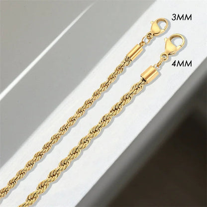 [Echo Fine]Gigi Rope Chain Gold Bracelet