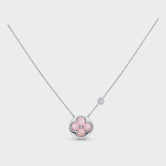 [Echo ]SUN MOTIF PINK MOP SILVER BRACELET