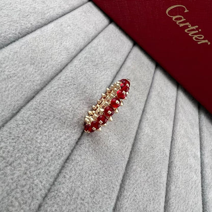 [ECHO]ROSE GOLD  AGATE RIVET RING ASIA LIMITED EDITION