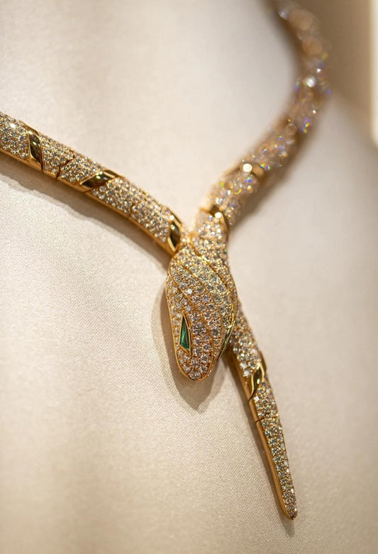 [ECHO]HAUTE COUTURE GOLD SERPENTI NECKLACE