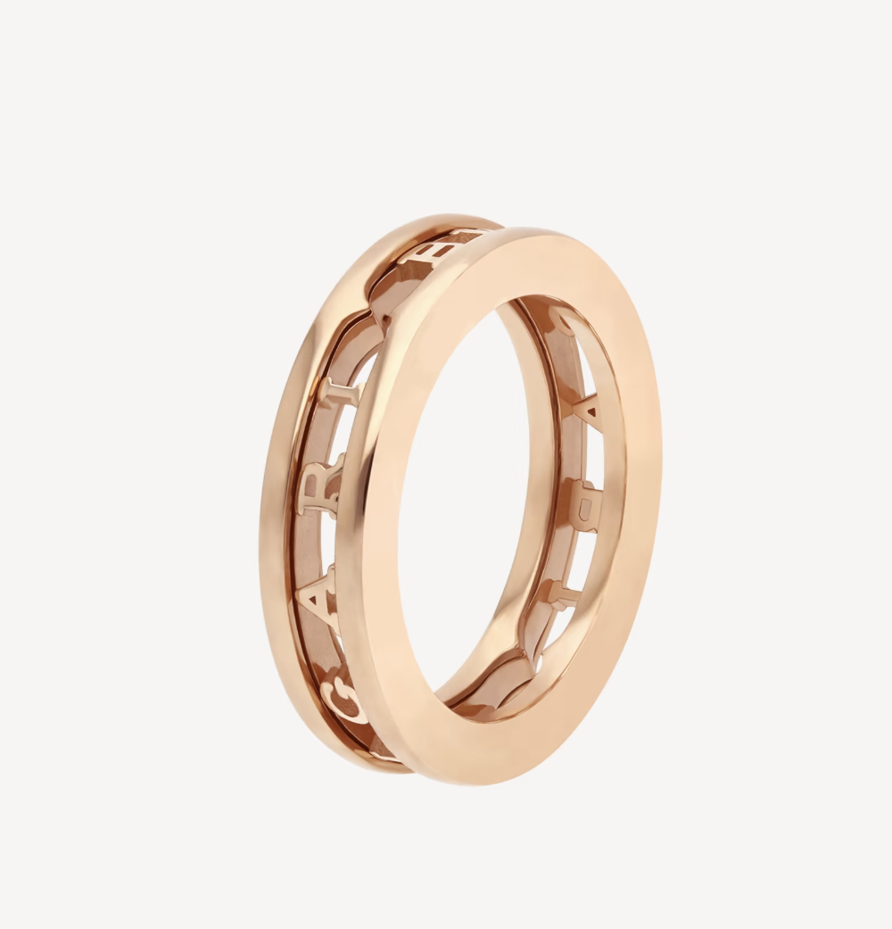 [Echo ]ZERO 1 ONE-BAND WITH OPENWORK LOGO SPIRAL RING