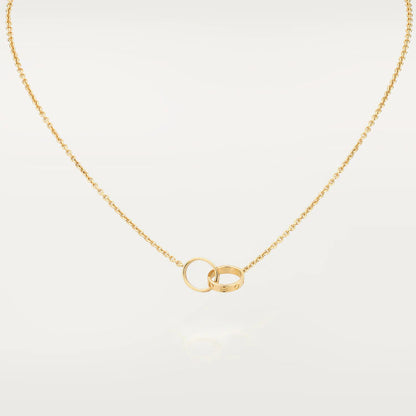 [Echo] LIEBESHALSKETTE DOPPELRING GOLD