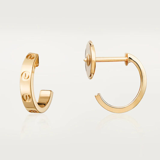 [Echo ]LOVE EARRINGS 2.65MM PINK GOLD