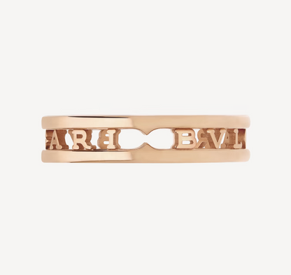[Echo ]ZERO 1 ONE-BAND WITH OPENWORK LOGO SPIRAL RING